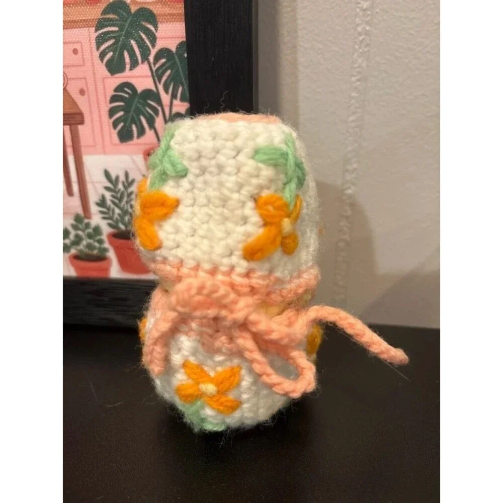 Vintage Crochet Hatching Easter Duckling Toy